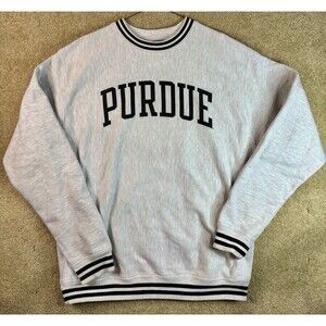 Vtg 90s Champion Reverse Weave Purdue Spellout Pullover Sweatshirt Men’s Medium